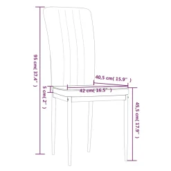 vidaXL Eetkamerstoelen 2 st fluweel zwart