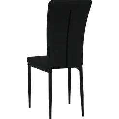 vidaXL Eetkamerstoelen 2 st fluweel zwart