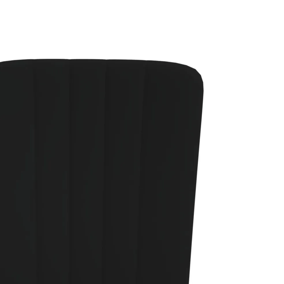 vidaXL Eetkamerstoelen 2 st fluweel zwart