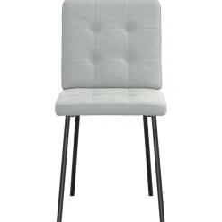 vidaXL Eetkamerstoelen 4 st fluweel lichtgrijs