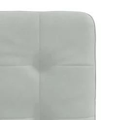 vidaXL Eetkamerstoelen 4 st fluweel lichtgrijs