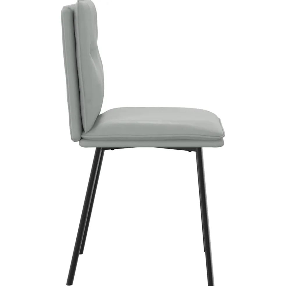 vidaXL Eetkamerstoelen 4 st fluweel lichtgrijs