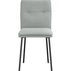 vidaXL Eetkamerstoelen 4 st fluweel lichtgrijs