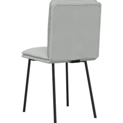 vidaXL Eetkamerstoelen 4 st fluweel lichtgrijs
