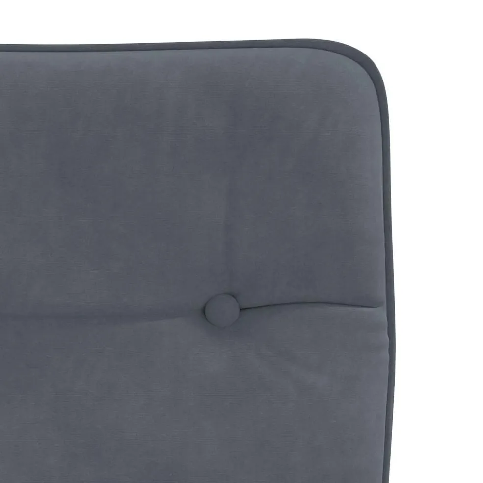vidaXL Eetkamerstoelen 4 st fluweel donkergrijs
