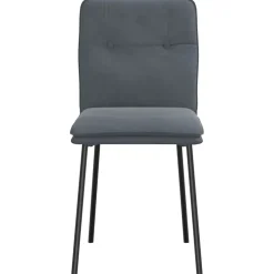 vidaXL Eetkamerstoelen 4 st fluweel donkergrijs