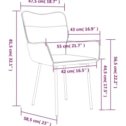 vidaXL Eetkamerstoelen 2 st fluweel donkergroen