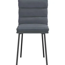 vidaXL Eetkamerstoelen 4 st fluweel donkergrijs
