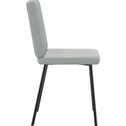 vidaXL Eetkamerstoelen 4 st fluweel lichtgrijs