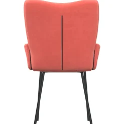 vidaXL Eetkamerstoelen 2 st fluweel roze