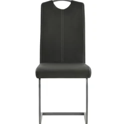 vidaXL Eetkamerstoelen 2 st kunstleer grijs