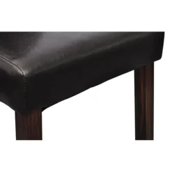 vidaXL Eetkamerstoelen 2 st kunstleer bruin