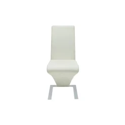 vidaXL Eetkamerstoelen 4 st kunstleer wit