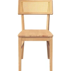 vidaXL Eetkamerstoelen 2 st massief hout rubber