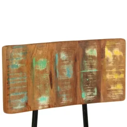 vidaXL Eetkamerstoelen 2 st massief gerecycled hout
