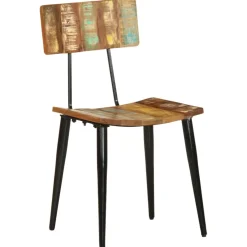 vidaXL Eetkamerstoelen 2 st massief gerecycled hout