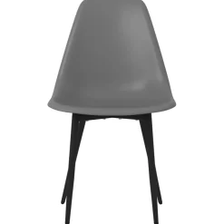 vidaXL Eetkamerstoelen 2 st PP grijs