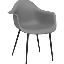 vidaXL Eetkamerstoelen 2 st PP grijs