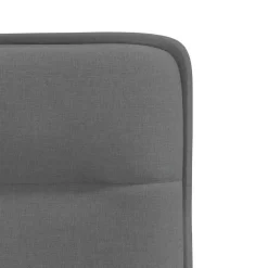 vidaXL Eetkamerstoelen 4 st stof donkergrijs
