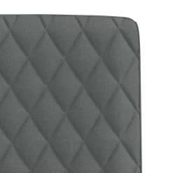 vidaXL Eetkamerstoelen 4 st stof donkergrijs