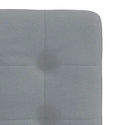 vidaXL Eetkamerstoelen 4 st stof lichtgrijs