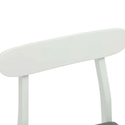vidaXL Eetkamerstoel 2 st Massief Rubberhout Wit en Grijs