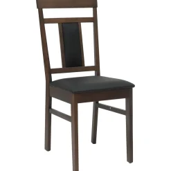 vidaXL Eetkamerstoel 2 st Massief Rubberhout Lichtbruin en Zwart