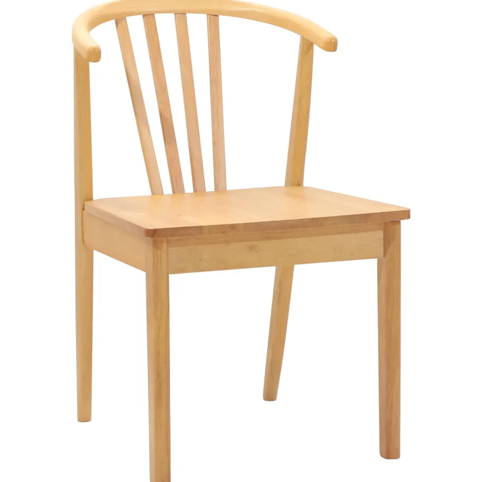vidaXL Eetkamerstoel 2 st Massief Rubberhout Wit 51 x 61 x 80,5 cm