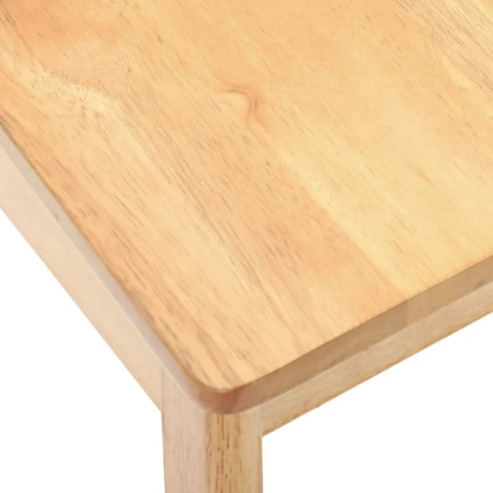 vidaXL Eetkamerstoel 2 st Massief Rubberhout Wit 51 x 61 x 80,5 cm