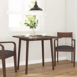 vidaXL Eettafel bruin massief hout rubber