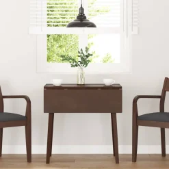 vidaXL Eettafel bruin massief hout rubber