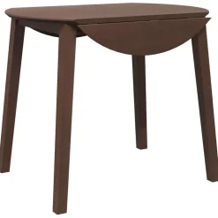 vidaXL Eettafel bruin massief hout rubber