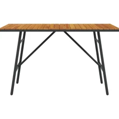 vidaXL Eettafel Bruin 110 x 55 x 61,5 cm Massief Acaciahout