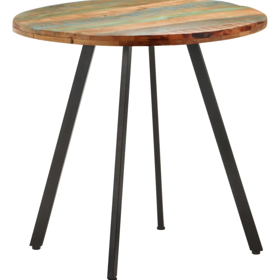 vidaXL Eettafel 80 cm massief gerecycled hout