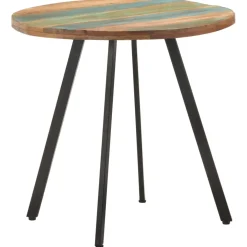 vidaXL Eettafel 80 cm massief gerecycled hout