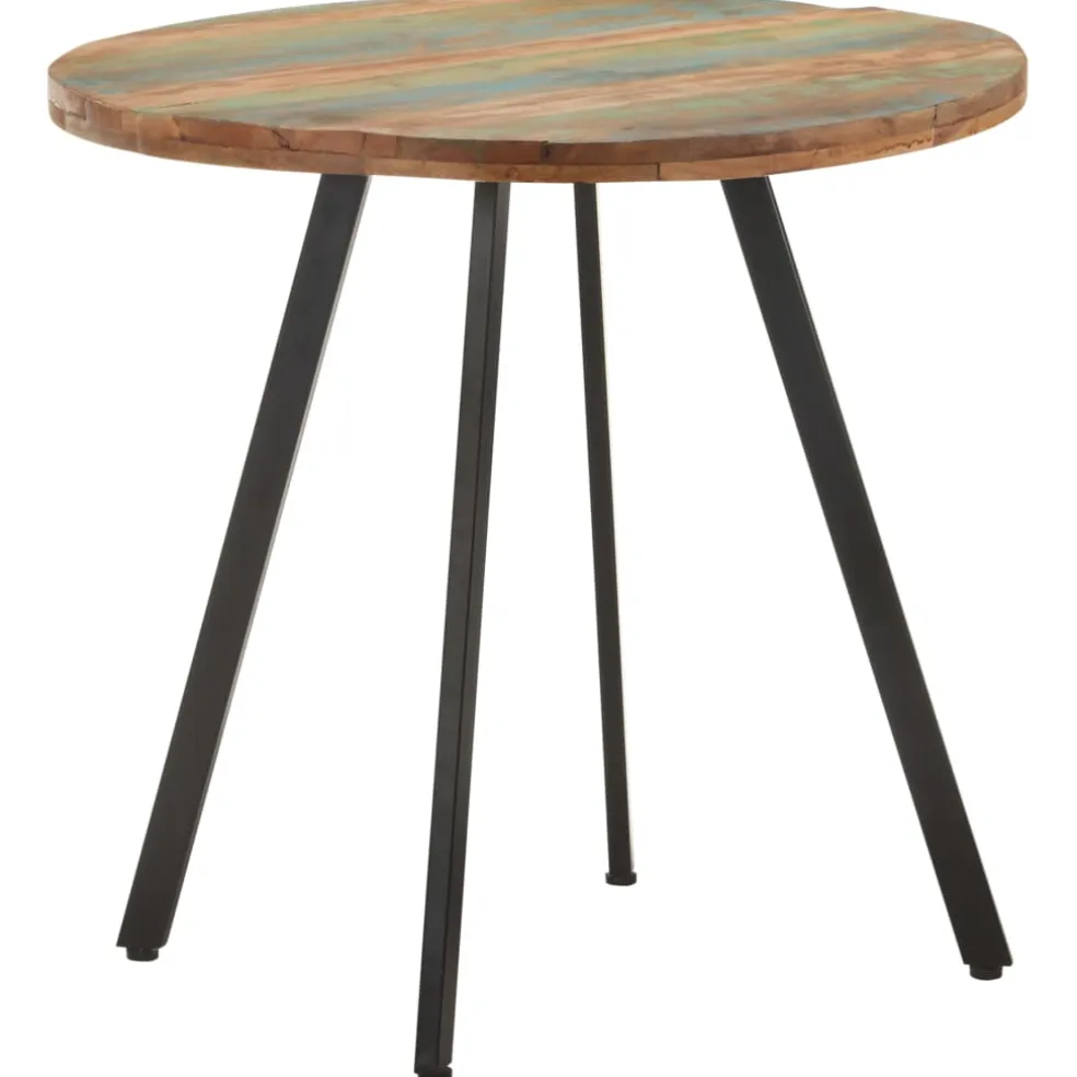 vidaXL Eettafel 80 cm massief gerecycled hout