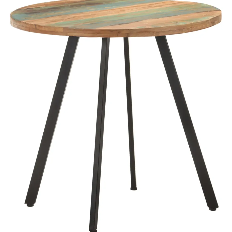 vidaXL Eettafel 80 cm massief gerecycled hout