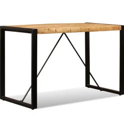 vidaXL Eettafel 120 cm massief ruw mangohout