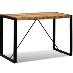 vidaXL Eettafel 120 cm massief ruw mangohout