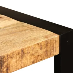 vidaXL Eettafel 120 cm massief ruw mangohout