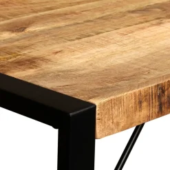 vidaXL Eettafel 120 cm massief ruw mangohout