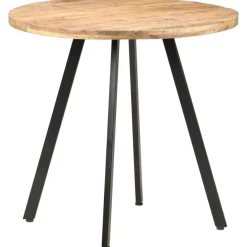 vidaXL Eettafel 80 cm ruw mangohout