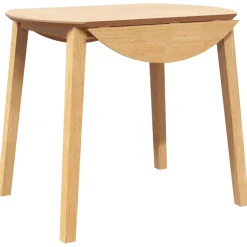 vidaXL Eettafel massief hout naturel rubber