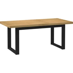 vidaXL Eettafel NOAIN U-vormige poten 180x90x75 cm massief grenenhout
