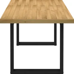 vidaXL Eettafel NOAIN U-vormige poten 180x90x75 cm massief grenenhout