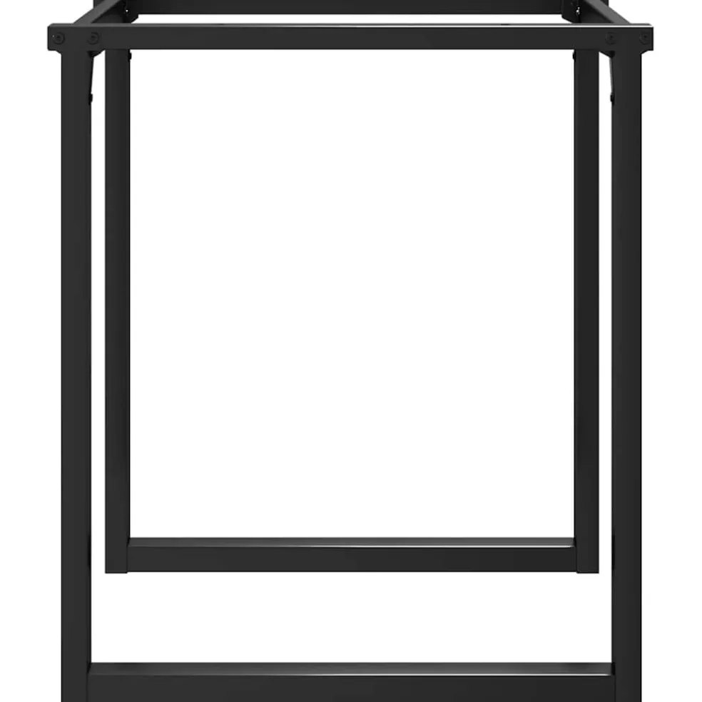 vidaXL Eettafelpoten O-frame 60x60x73 cm staal