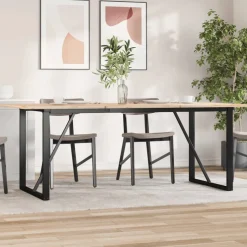 vidaXL Eettafelpoten O-frame 180x80x73 cm staal