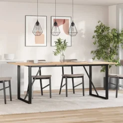 vidaXL Eettafelpoten O-frame 180x80x73 cm staal