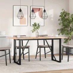 vidaXL Eettafelpoten O-frame 140x60x73 cm staal