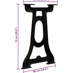 vidaXL Eettafelpoten 2 st Y-frame gietijzer